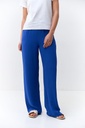 Crepe trousers with an elastic waistband