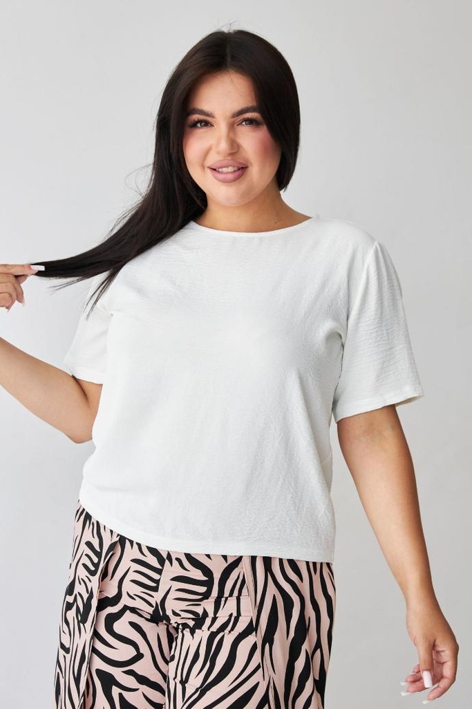 Bluză-tricou din crep american