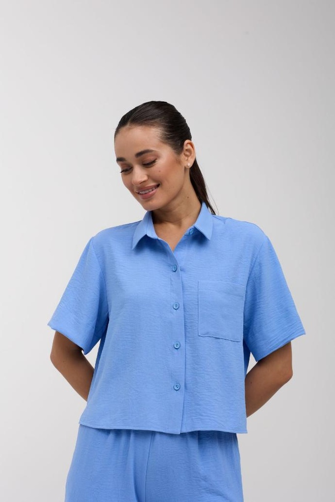 Сорочка вкорочена з коротким рукавом