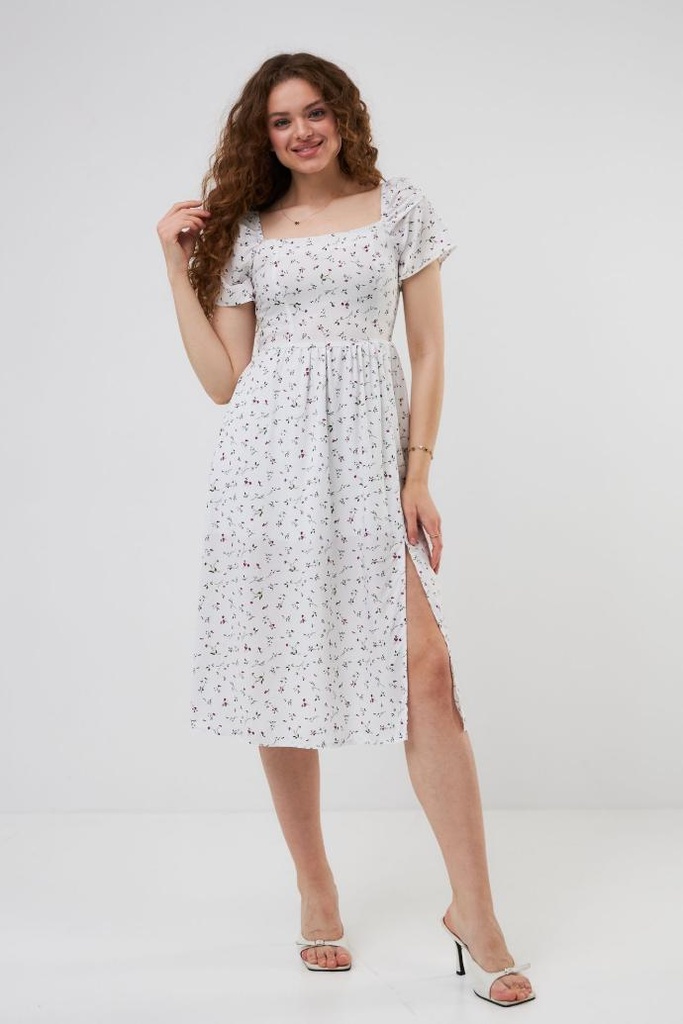 Midi dress with a slit