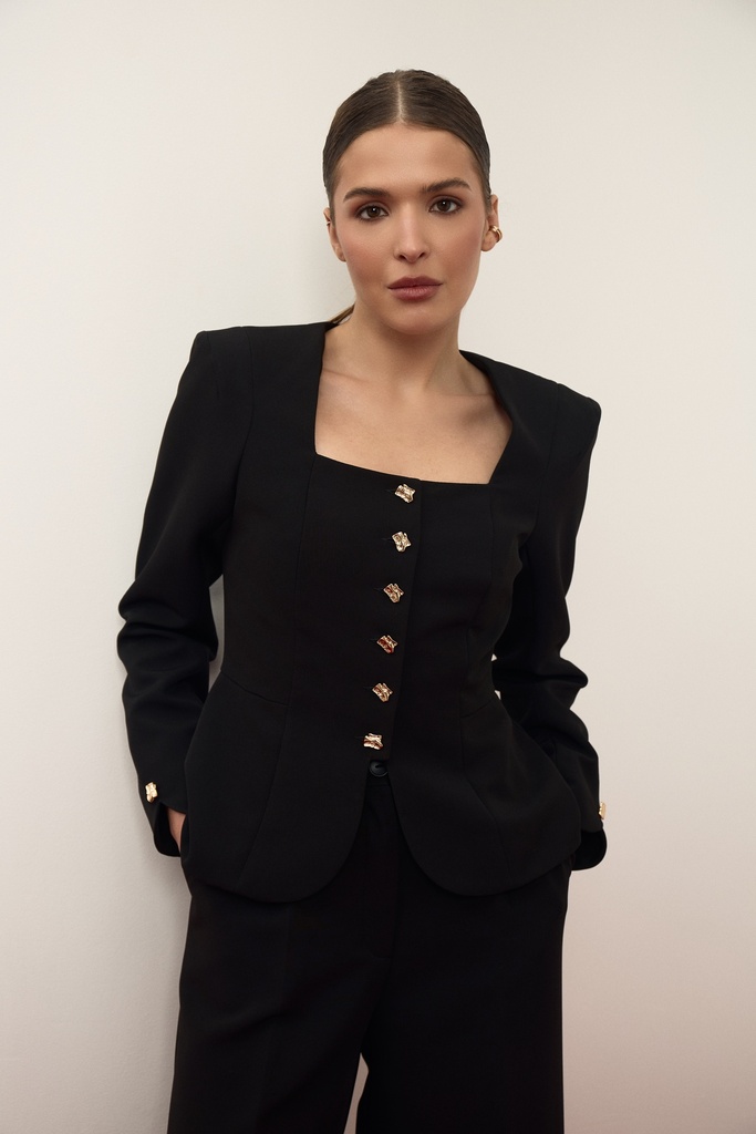 Jacket with peplum