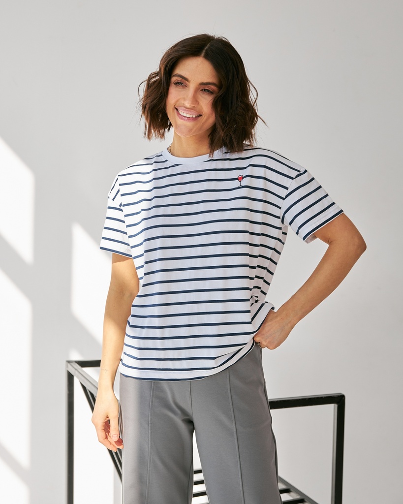 Tricou in dungi cu broderie PAHAR