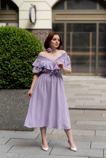 Rochie cu decolteu elastic in V