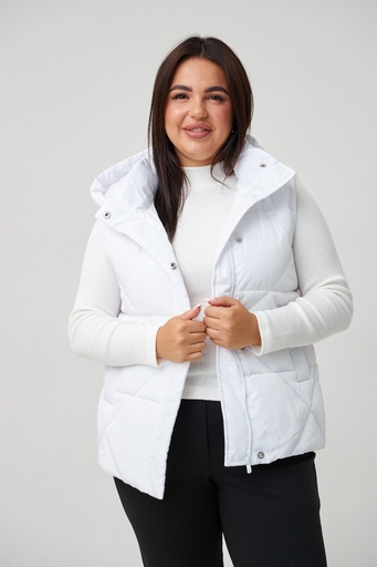 Жилет с капюшоном стьобаний "ромб"