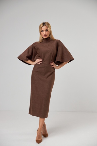 Dress with bat sleeves
