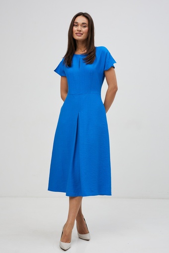 Dress with pleats on the skirt